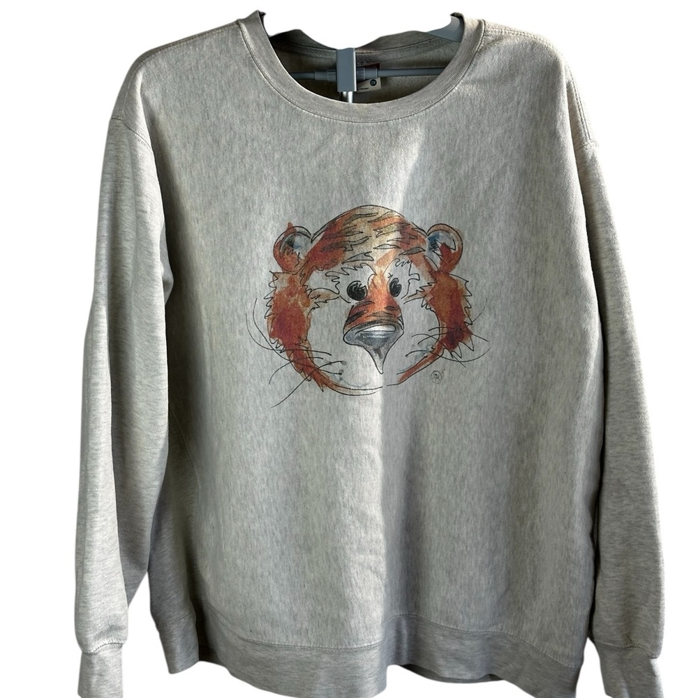 MV Sport VTG Unisex Crewneck SweatshirtTiger Face graphic,Streetwear Oversized2X